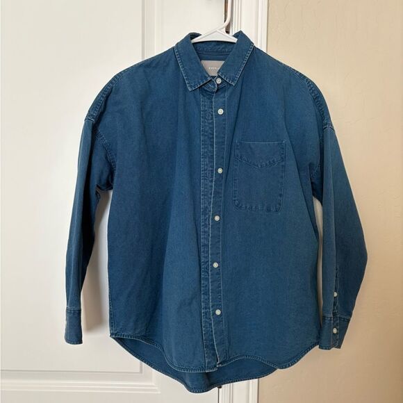 Everlane 100% Cotton Jeans Shirt - Picture 1 of 4